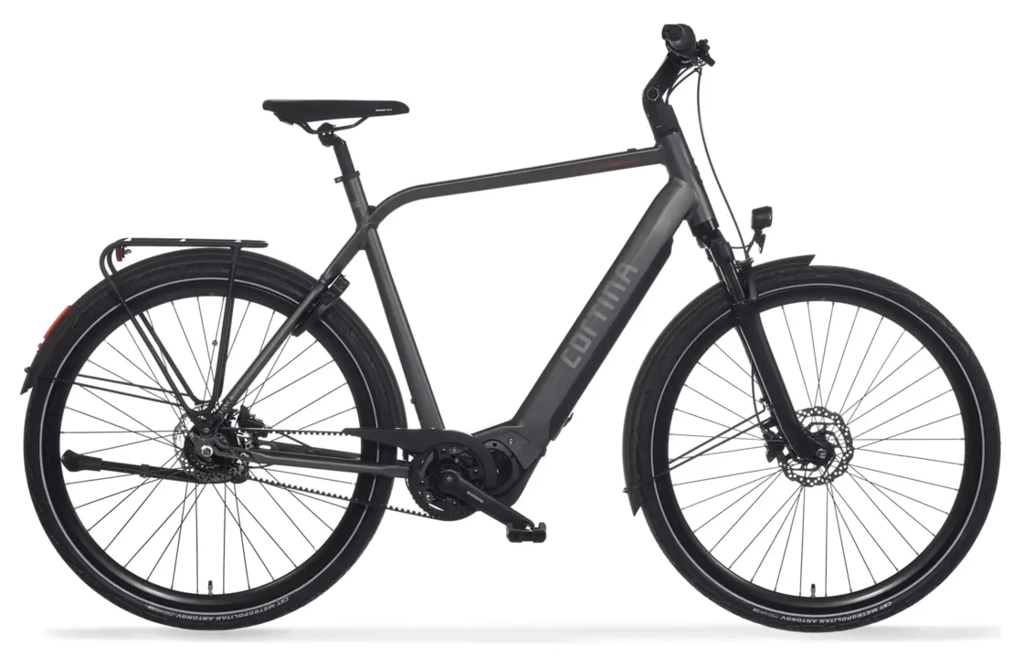 Rower elektryczny na pasku Cortina E-Mozzo Pro Shimano Steps 500Wh Męski Eclips Black Mat 56