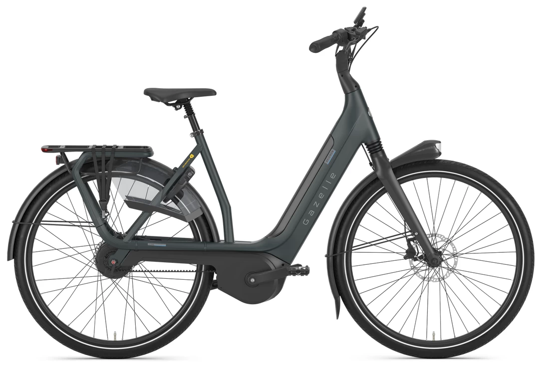 Rower elektryczny na pasku Gazelle Avignon C380 HMB Bosch Pebble grey mat