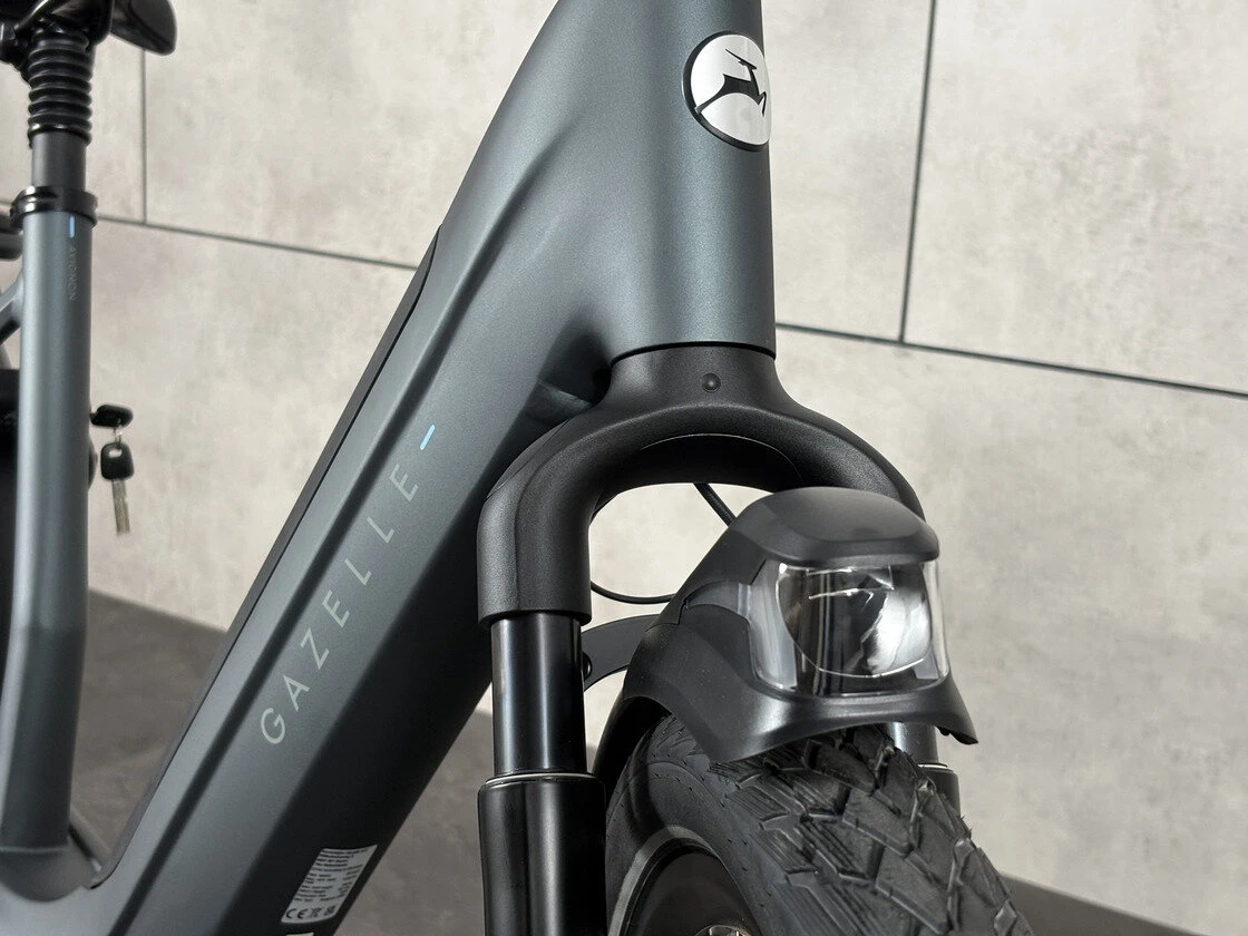 Rower elektryczny na pasku Gazelle Avignon C380 HMB Bosch Outlet Teal grey 57