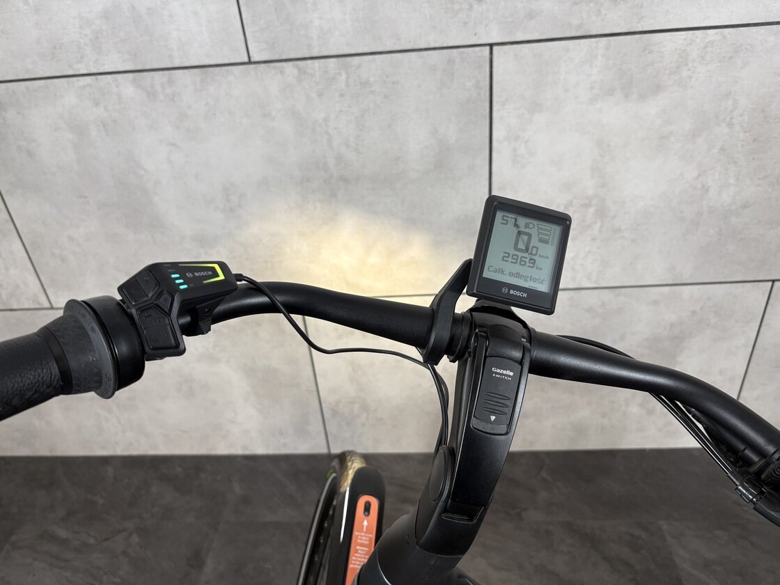 Rower elektryczny na pasku Gazelle Avignon C380 HMB Bosch Outlet Teal grey 57