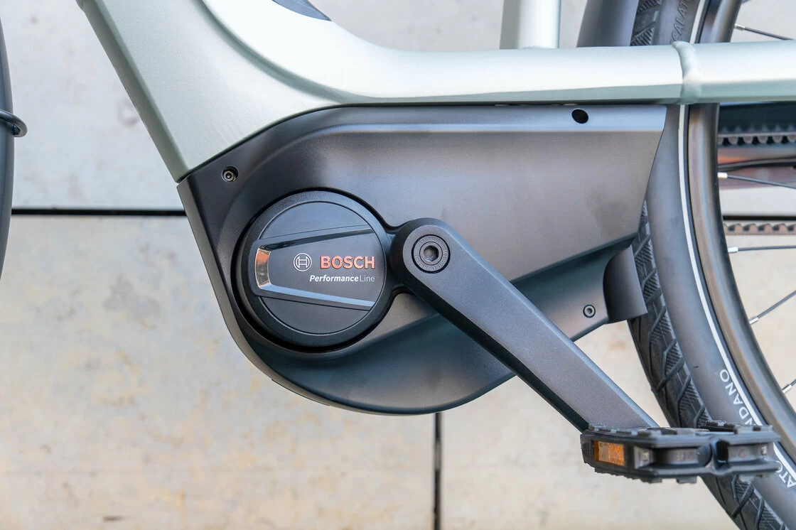 Rower elektryczny na pasku Gazelle Avignon C380 HMB Bosch Pebble grey mat 61