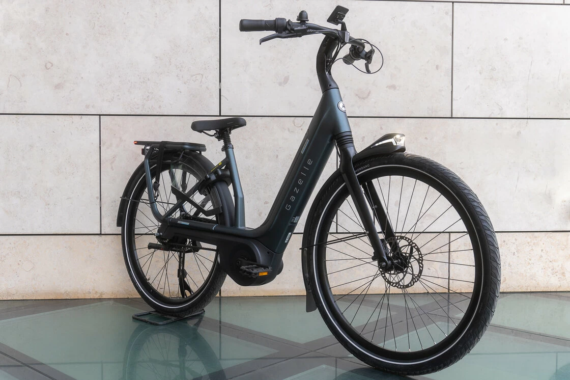 Rower elektryczny na pasku Gazelle Avignon C380 HMB Bosch Teal grey