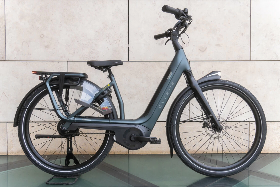 Rower elektryczny na pasku Gazelle Avignon C380 HMB Bosch Teal grey