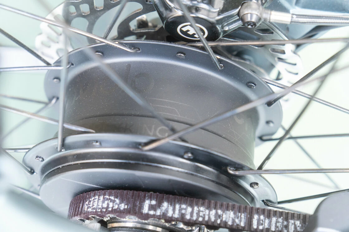 Rower elektryczny na pasku Gazelle Avignon C380 HMB Bosch Teal grey