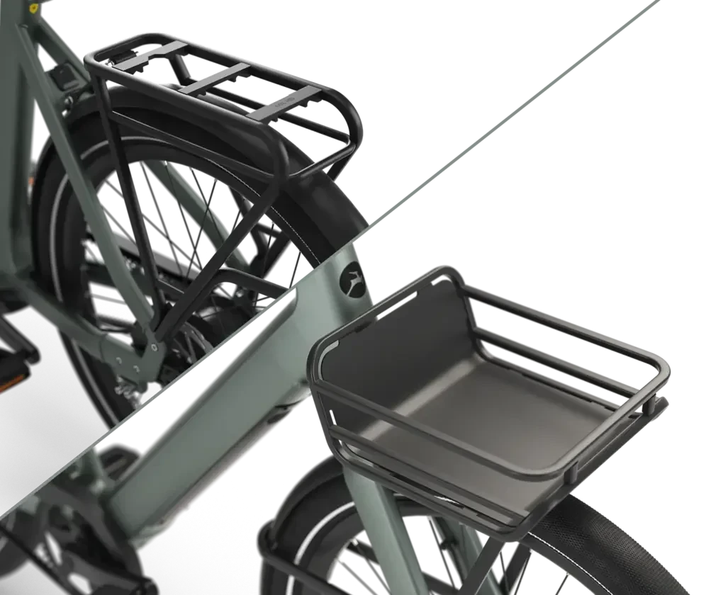 Rower elektryczny na pasku Gazelle Cayo C310 Fazua Męski Twilight Green