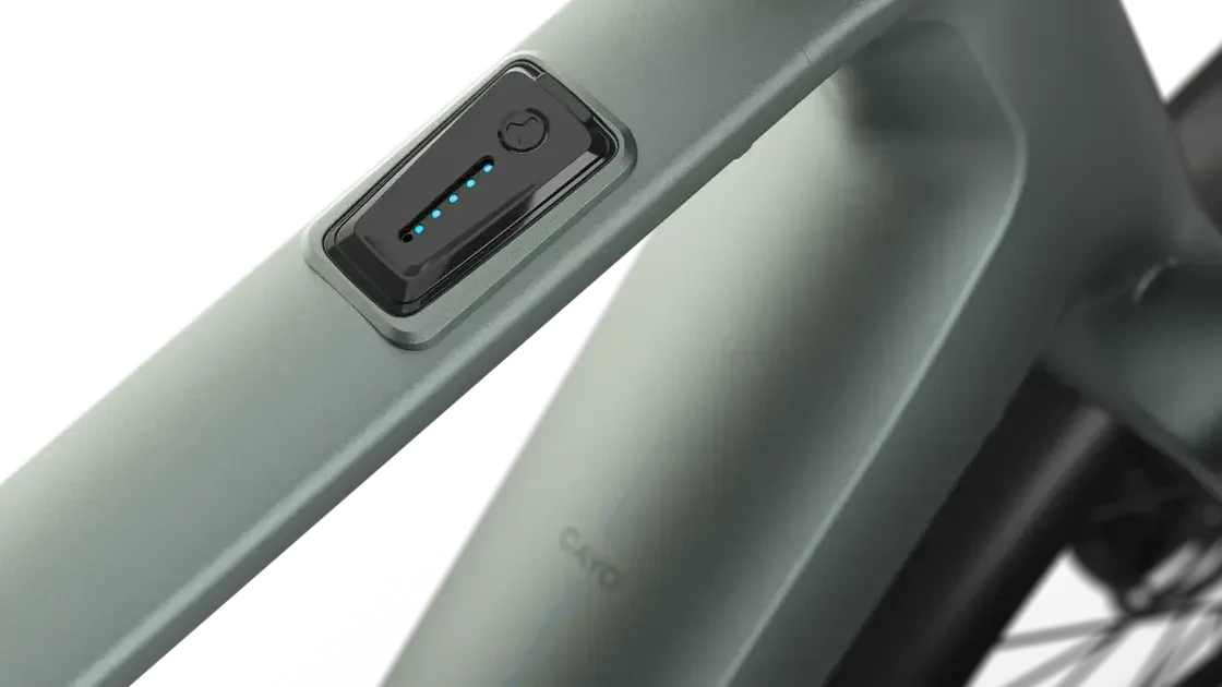 Rower elektryczny na pasku Gazelle Cayo C310 Fazua Męski Twilight Green