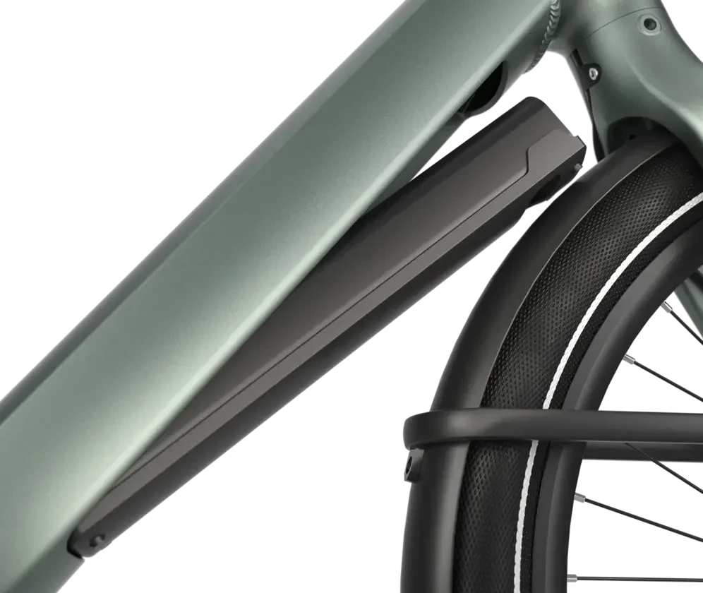 Rower elektryczny na pasku Gazelle Cayo C310 Fazua Męski Twilight Green