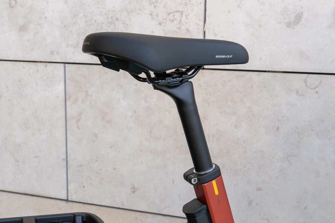 Rower elektryczny na pasku Gazelle Eclipse C380 HMB Bosch Metallic Orange Mat
