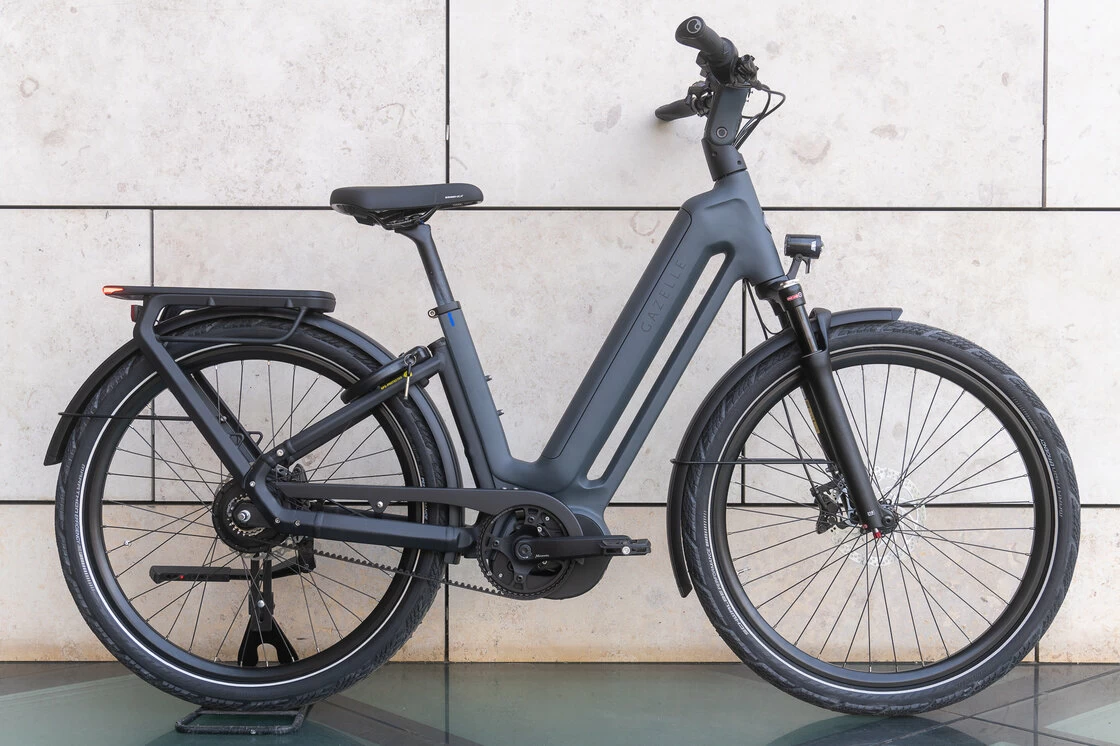 Rower elektryczny na pasku Gazelle Eclipse C380 HMB Bosch Anthracite Grey Mat