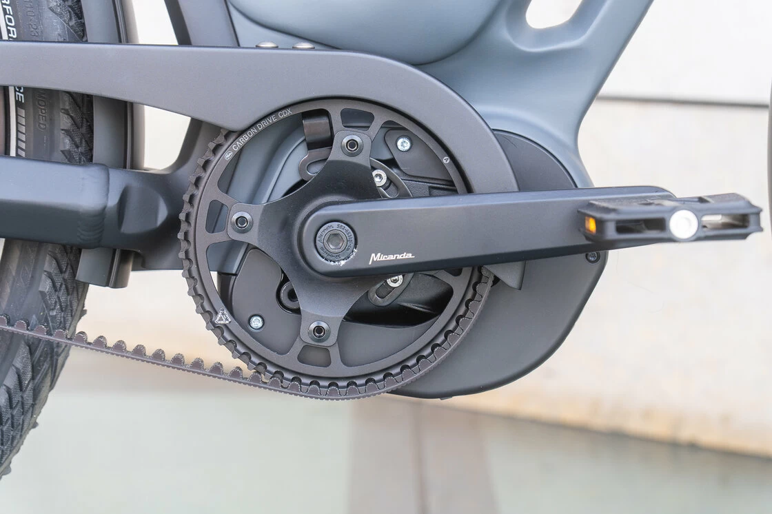 Rower elektryczny na pasku Gazelle Eclipse C380 HMB Bosch Anthracite Grey Mat