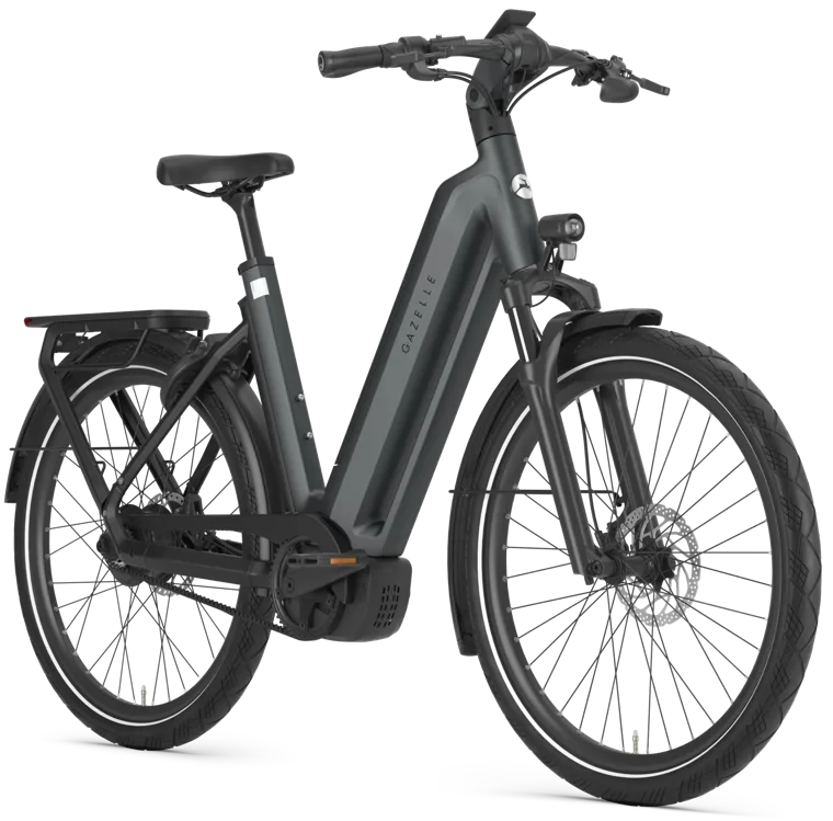 Rower elektryczny na pasku Gazelle Eclipse C380 HMB Bosch Anthracite Grey Mat