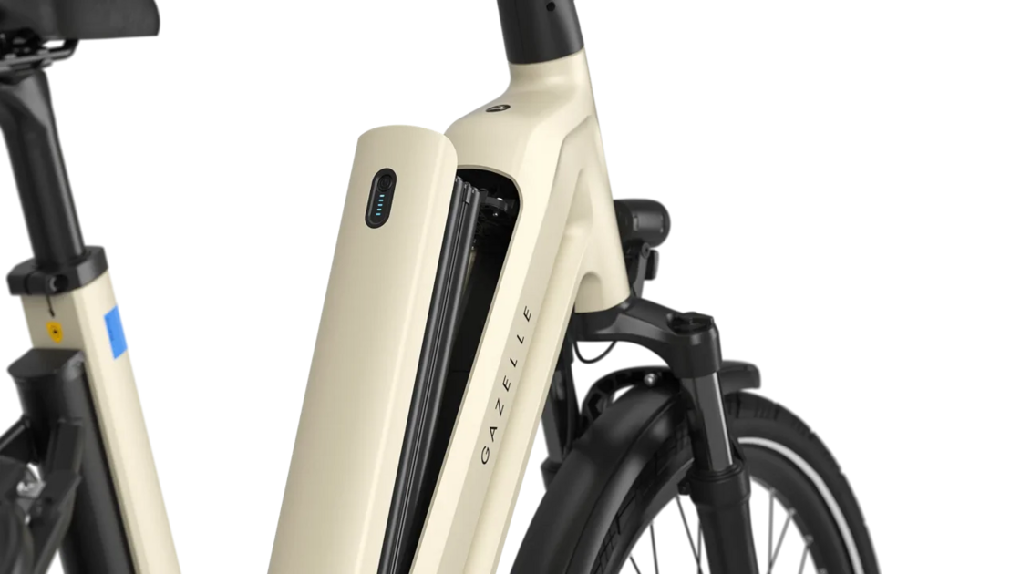 Rower elektryczny na pasku Gazelle Eclipse C380 HMB Bosch Caramel Khaki Mat