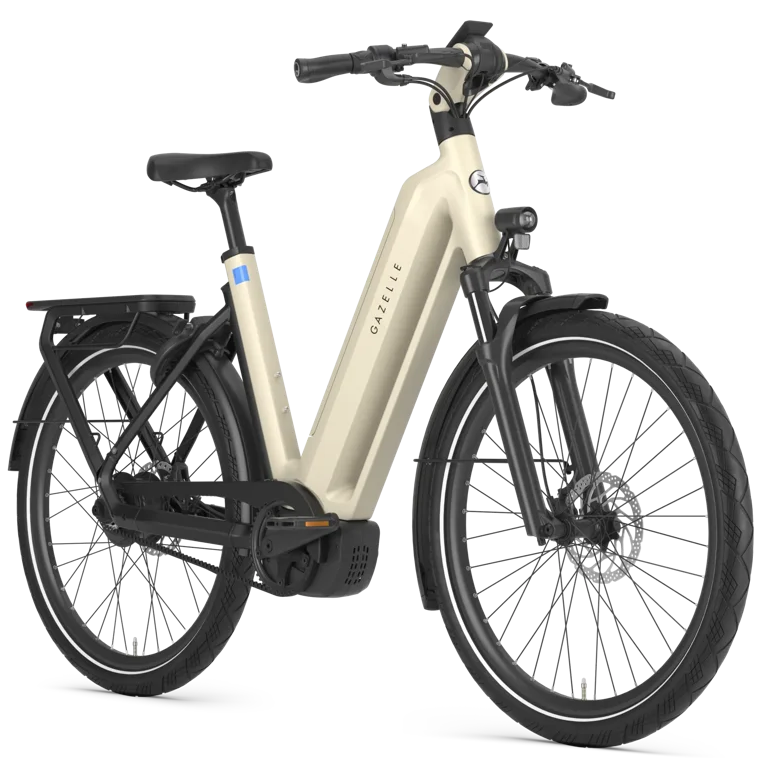 Rower elektryczny na pasku Gazelle Eclipse C380 HMB Bosch Caramel Khaki Mat
