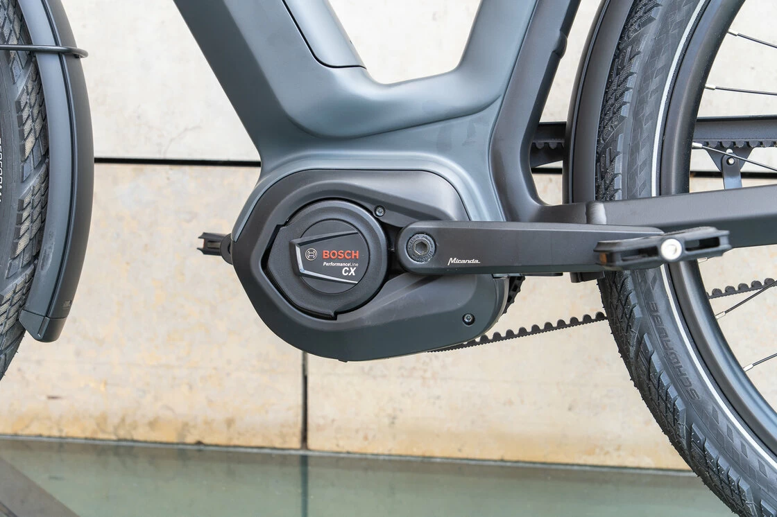Rower elektryczny na pasku Gazelle Eclipse C380 HMB Bosch Męski Anthracite Grey Mat