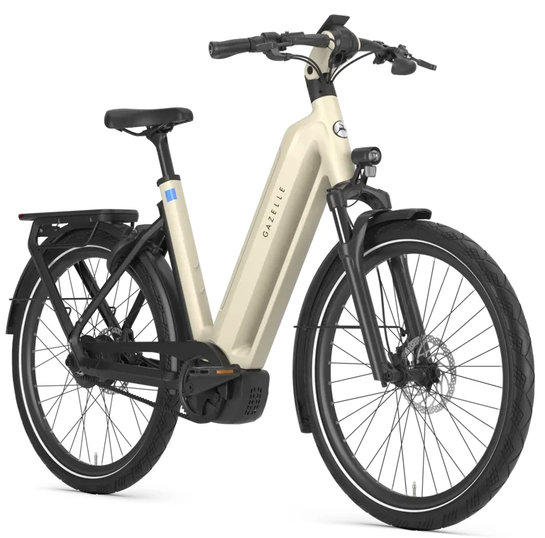 Rower elektryczny na pasku Gazelle Eclipse C380 MY27 Caramel Khaki Mat