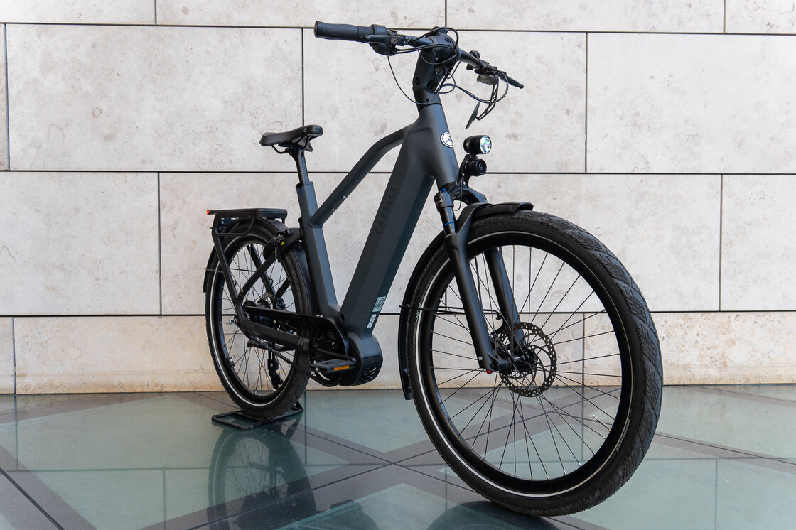 Rower elektryczny na pasku Gazelle Eclipse SPEED 45km/h Męski Anthracite Grey Mat