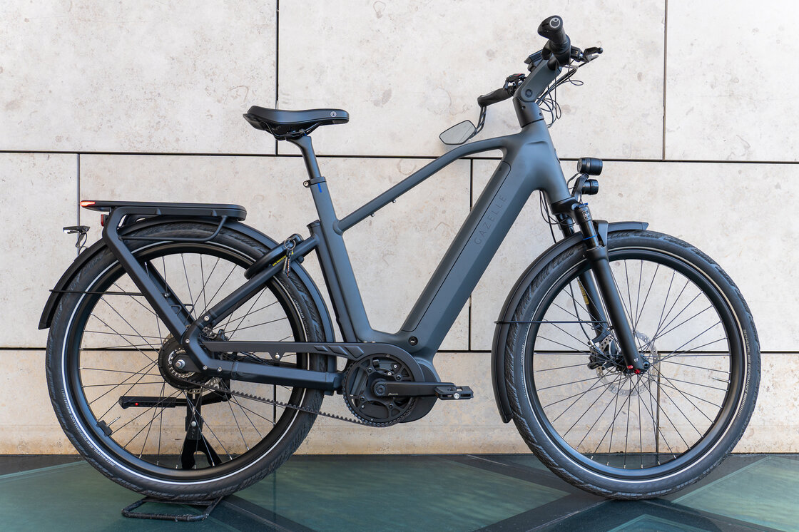 Rower elektryczny na pasku Gazelle Eclipse SPEED 45km/h Męski Anthracite Grey Mat