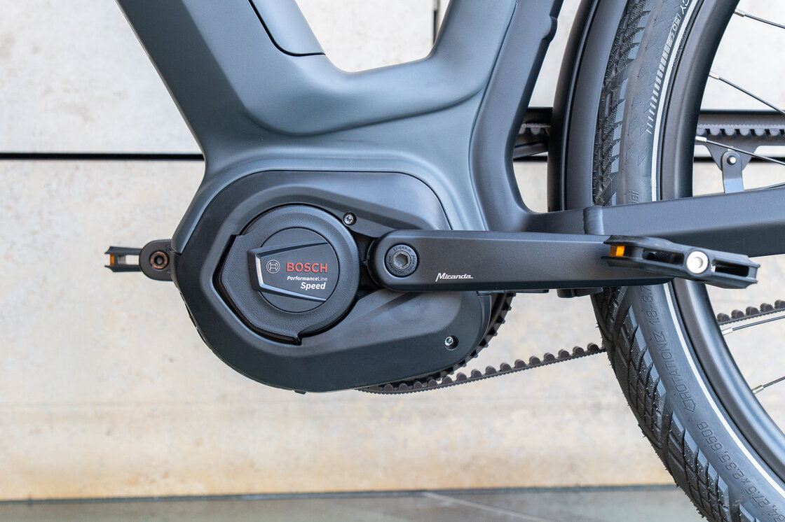 Rower elektryczny na pasku Gazelle Eclipse SPEED 45km/h Męski Anthracite Grey Mat