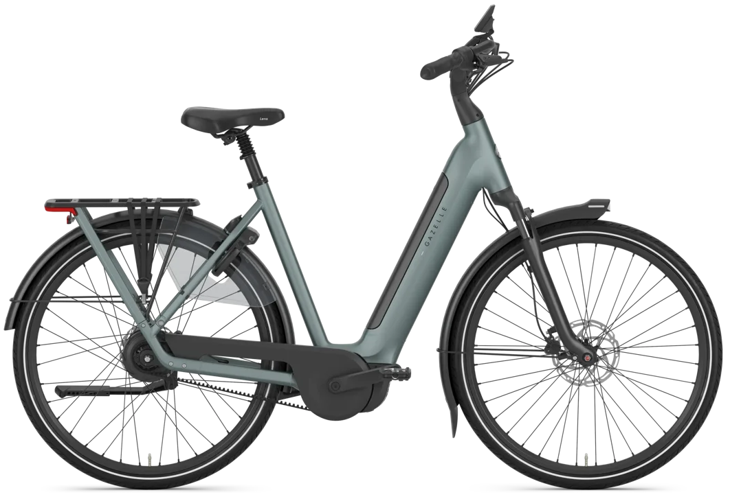 Rower elektryczny na pasku Gazelle Grenoble C310 Enviolo Unisex Dew Green Mat