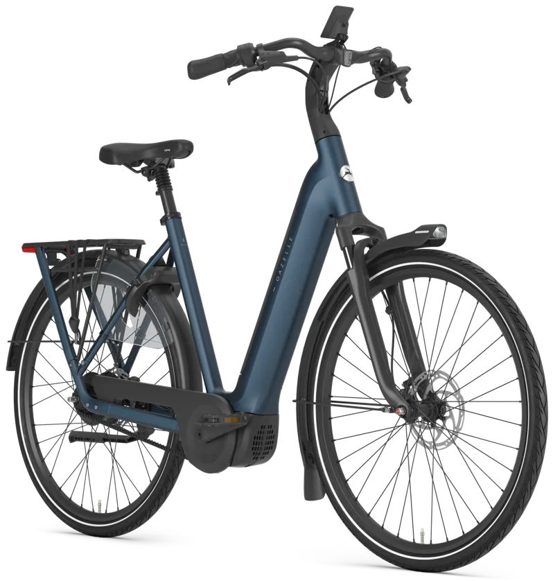 Rower elektryczny na pasku Gazelle Grenoble C310 Enviolo Unisex Orion Blue Mat