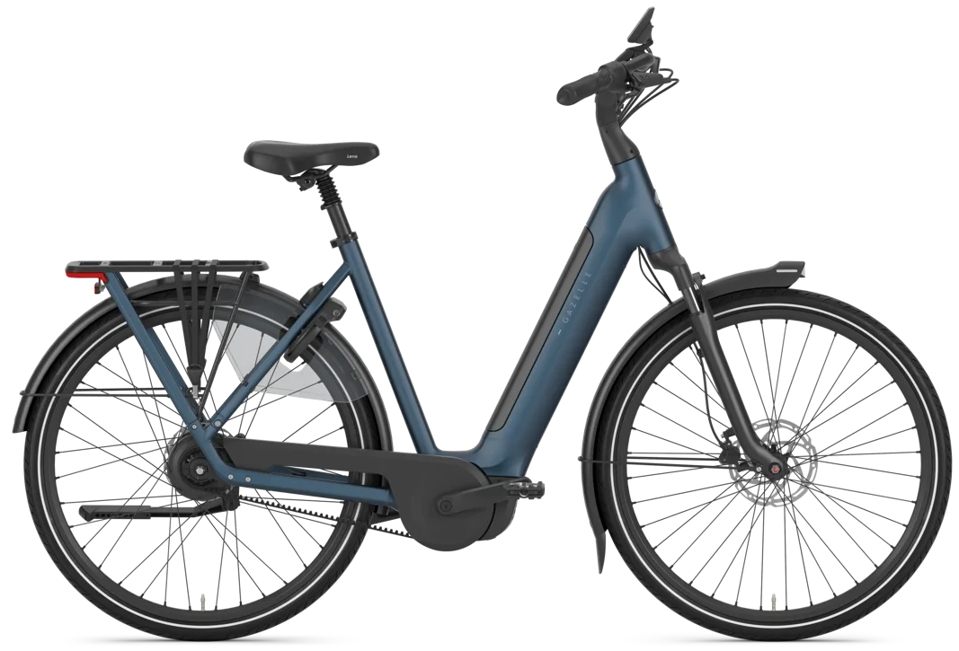 Rower elektryczny na pasku Gazelle Grenoble C310 Enviolo Unisex Orion Blue Mat