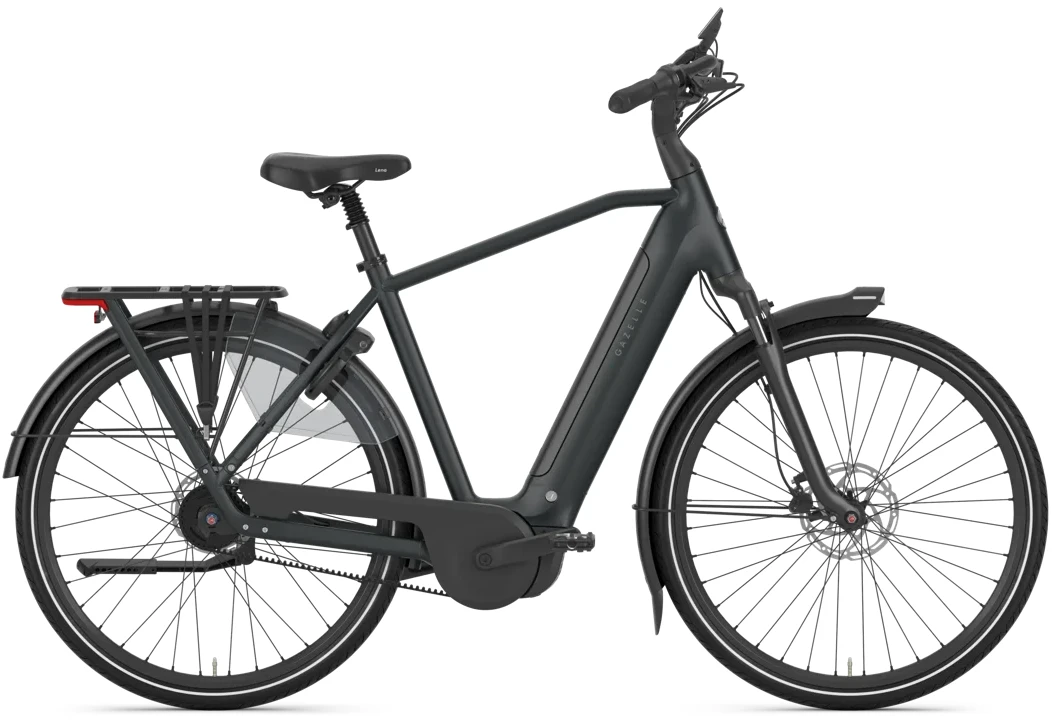 Rower elektryczny na pasku Gazelle Grenoble C5+ Męski Twilight Green Mat