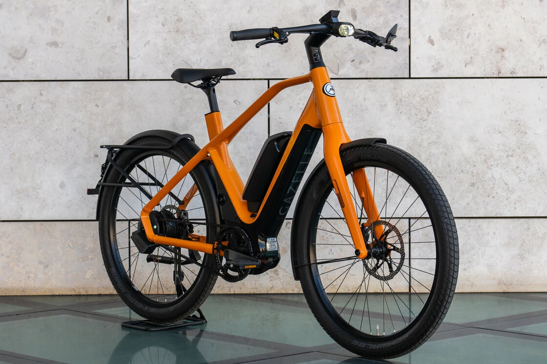 Rower elektryczny na pasku Gazelle No 1 1125 Wh Speedbike Orange