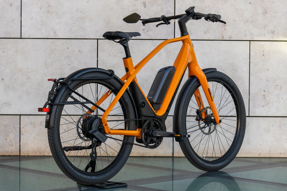 Rower elektryczny na pasku Gazelle No 1 1125 Wh Speedbike Orange