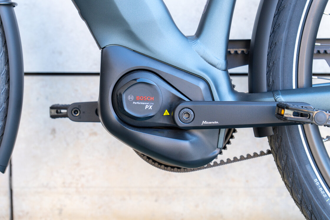 Rower elektryczny na pasku Gazelle Ultimate C380 Bosch MY26 Unisex Teal Grey Mat