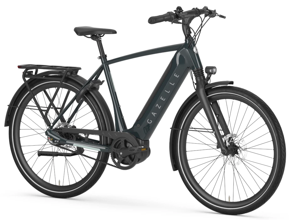 Rower elektryczny na pasku Gazelle Ultimate C8+ HMB SMART Męski Pine Green 57