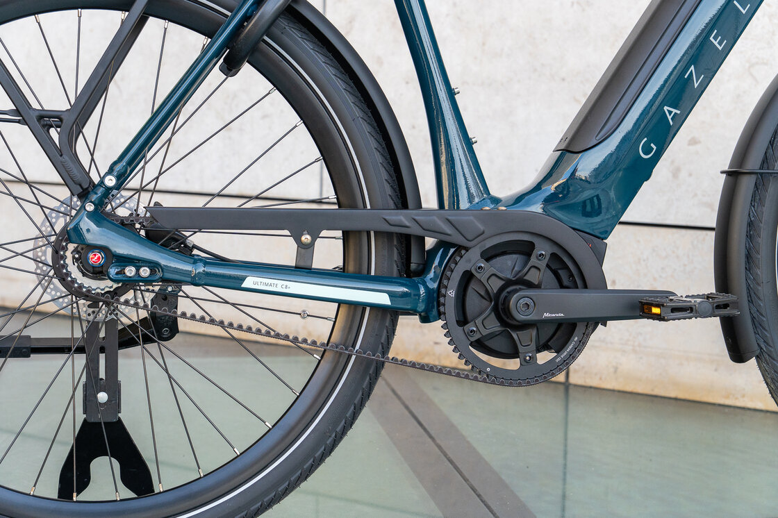 Rower elektryczny na pasku Gazelle Ultimate C8+ HMB SMART Pine Green