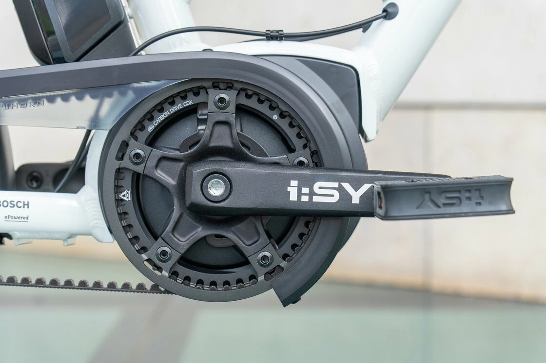 Rower elektryczny na pasku Isy E5 ZR F Bosch Nexus 5 Biały