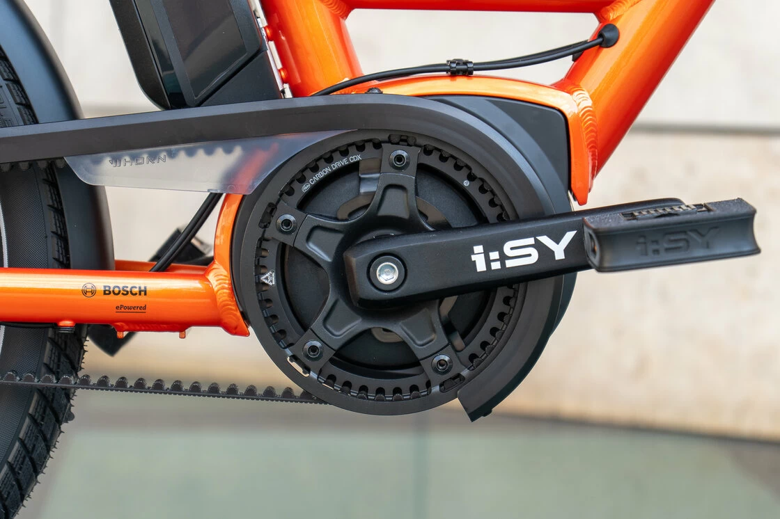 Rower elektryczny na pasku Isy E5 ZR F Bosch Nexus 5 Pomarańcz