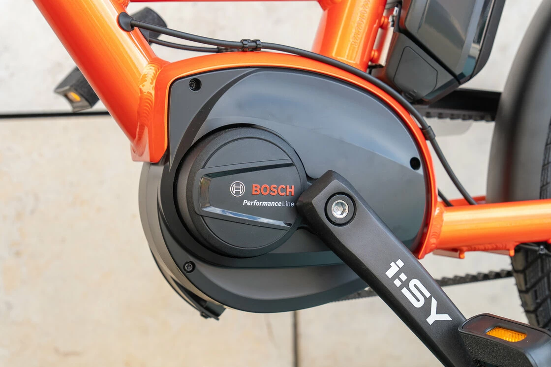 Rower elektryczny na pasku Isy E5 ZR F Bosch Nexus 5 Pomarańcz