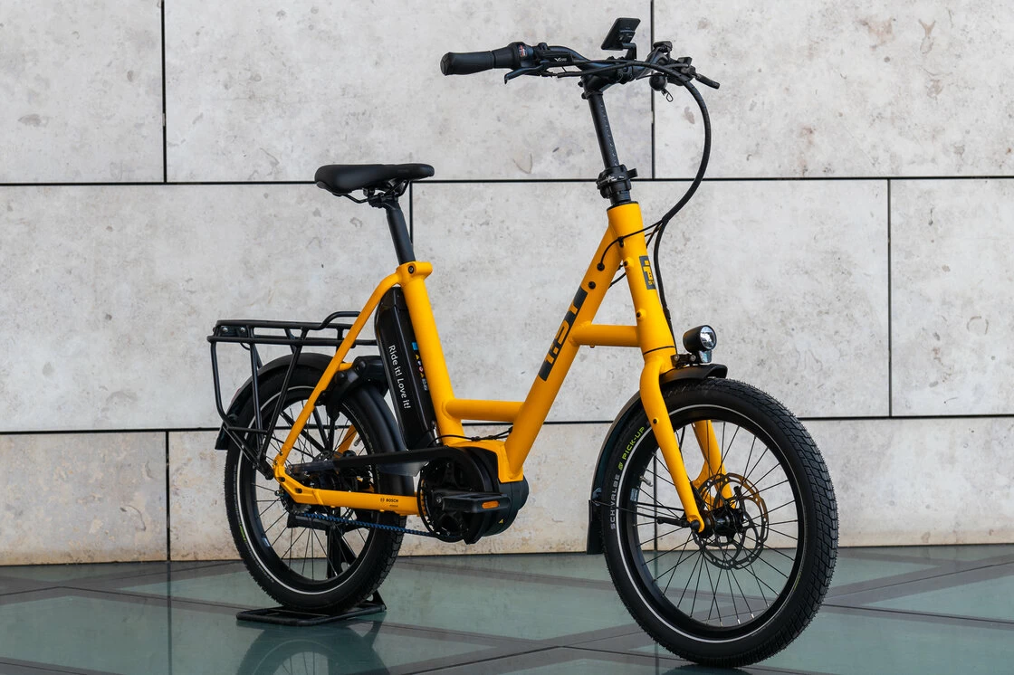 Rower elektryczny na pasku Isy E5 ZR F Bosch Nexus 5 Żółty