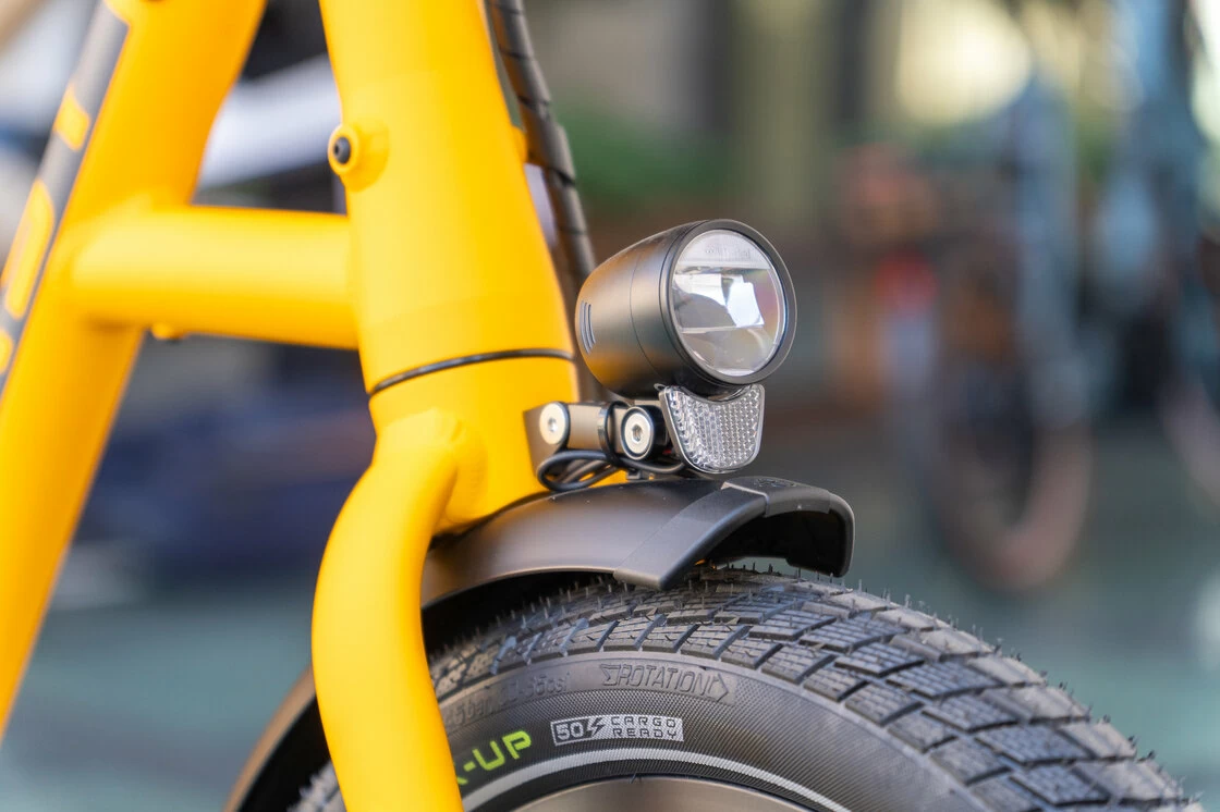 Rower elektryczny na pasku Isy E5 ZR F Bosch Nexus 5 Żółty