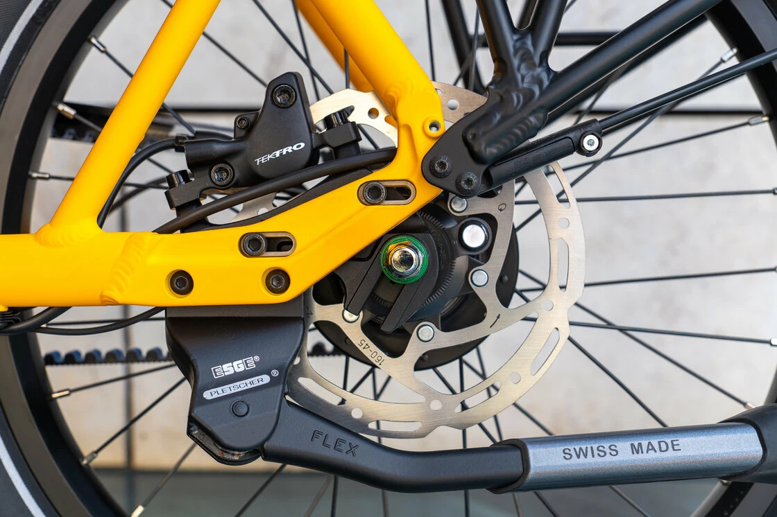 Rower elektryczny na pasku Isy E5 ZR F Bosch Nexus 5 Żółty