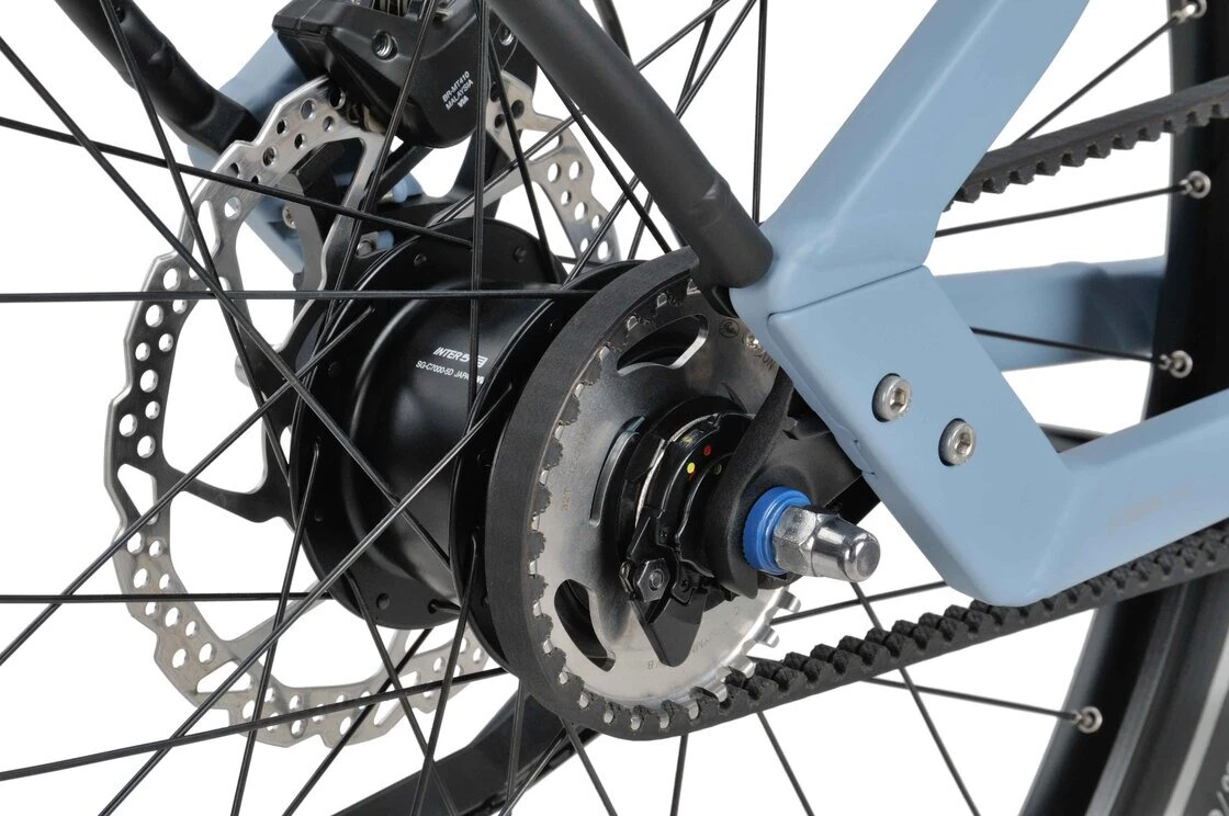 Rower elektryczny na pasku Razer E-go Exclusive Bosch Smart 400Wh Niebieski mat L (48cm)