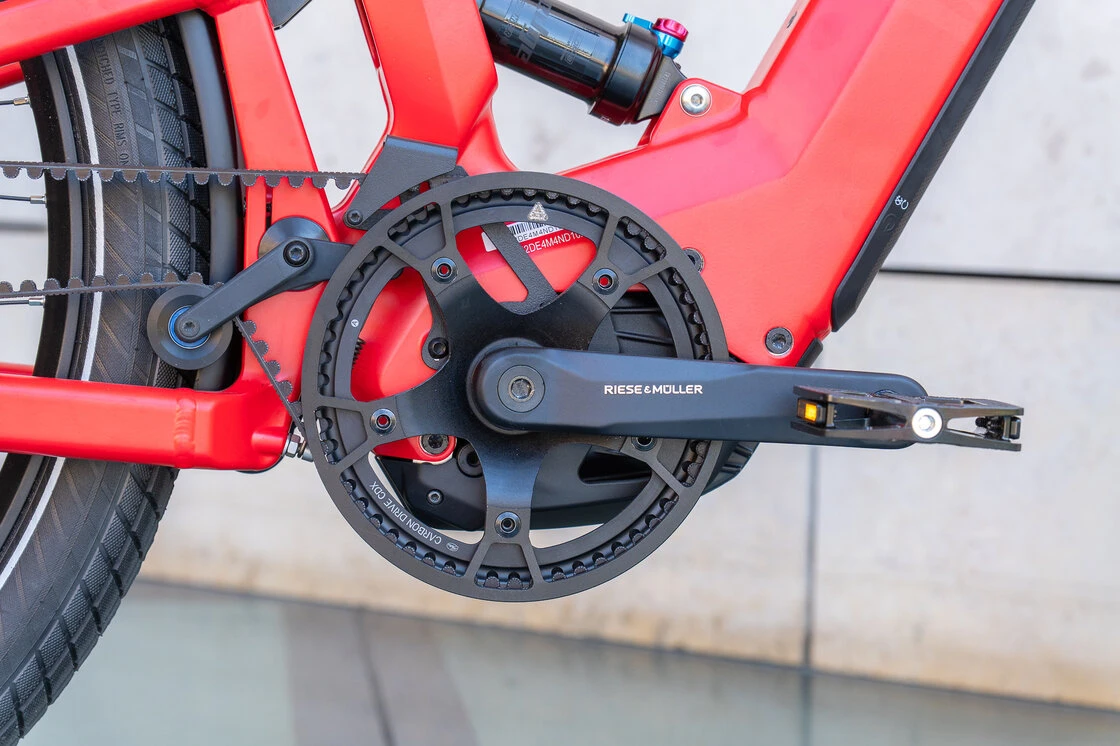 Rower elektryczny na pasku Riese & Muller Delite GT Vario 625Wh Chili Mat