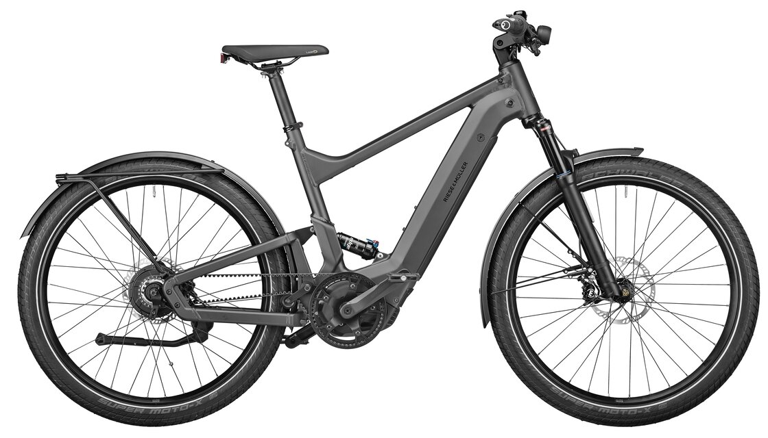 Rower elektryczny na pasku Riese & Muller Delite GT Vario 625Wh NYON Urban Grey Mat