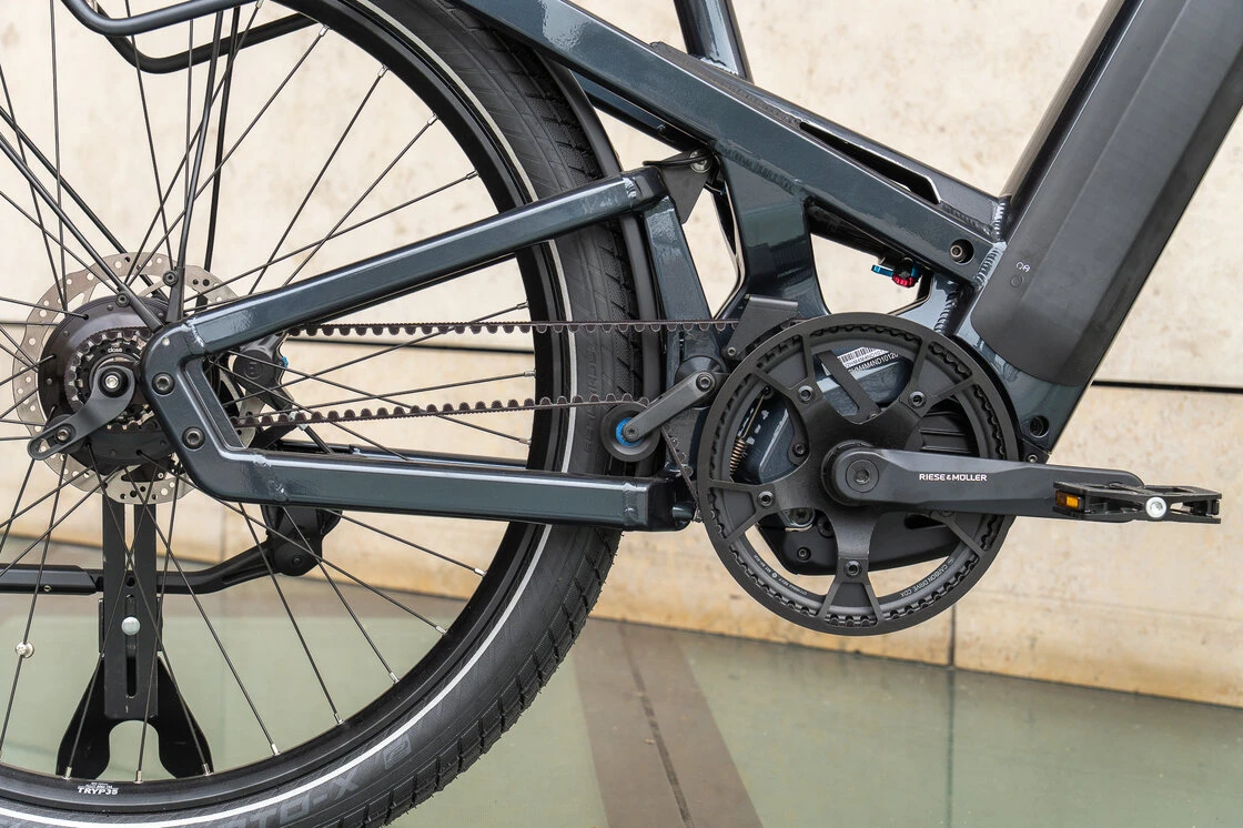 Rower elektryczny na pasku Riese & Muller Homage 4 GT Rohloff Dual Battery 1250Wh Deepsea Blue Metallic