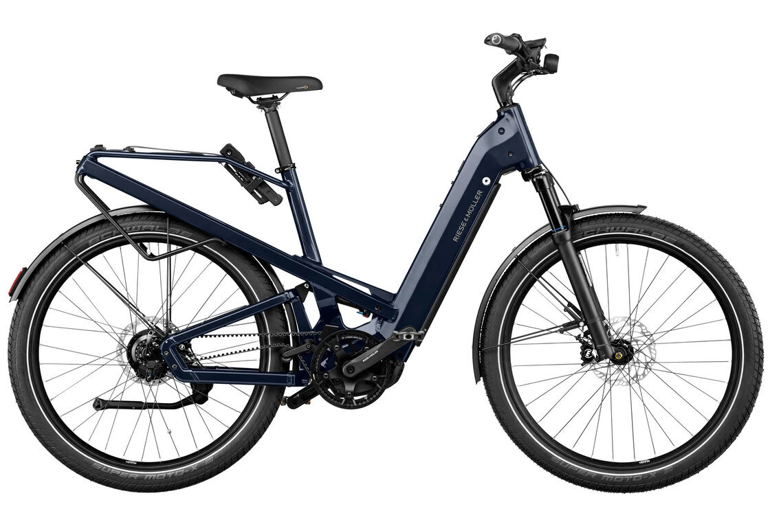 Rower elektryczny na pasku Riese & Muller Homage 4 GT Rohloff Dual Battery 1250Wh Deepsea Blue Metallic