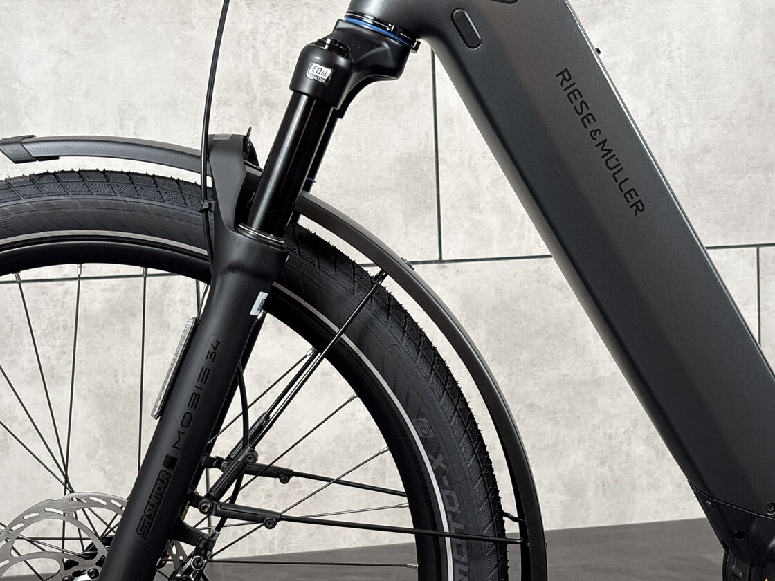 Rower elektryczny na pasku Riese & Muller Nevo 5 Silent Core Slate grey