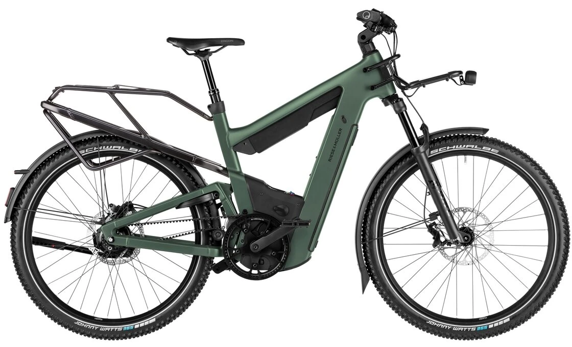 Rower elektryczny na pasku Riese & Muller Superdelite 5 GT DualBattery 1200Wh Rohloff Męski Moss