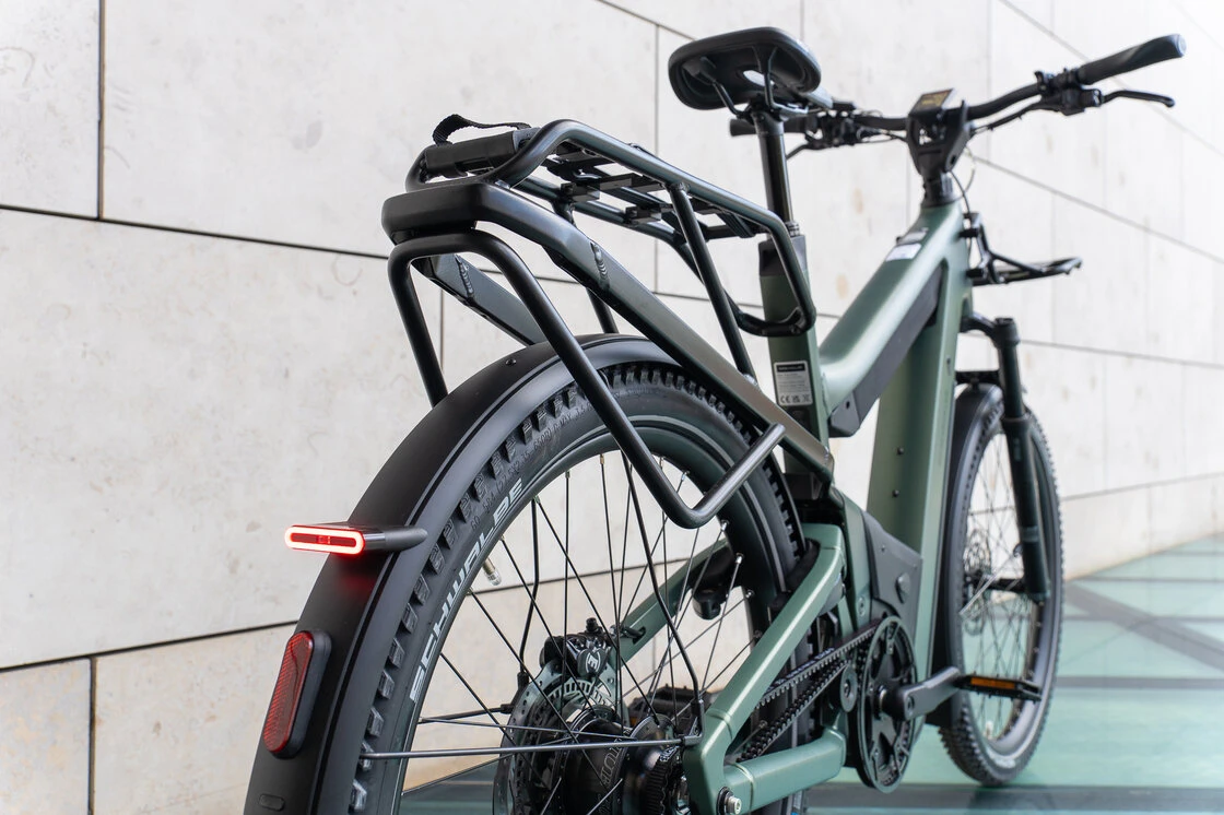 Rower elektryczny na pasku Riese & Muller Superdelite 5 GT DualBattery 1200Wh Rohloff Męski Moss