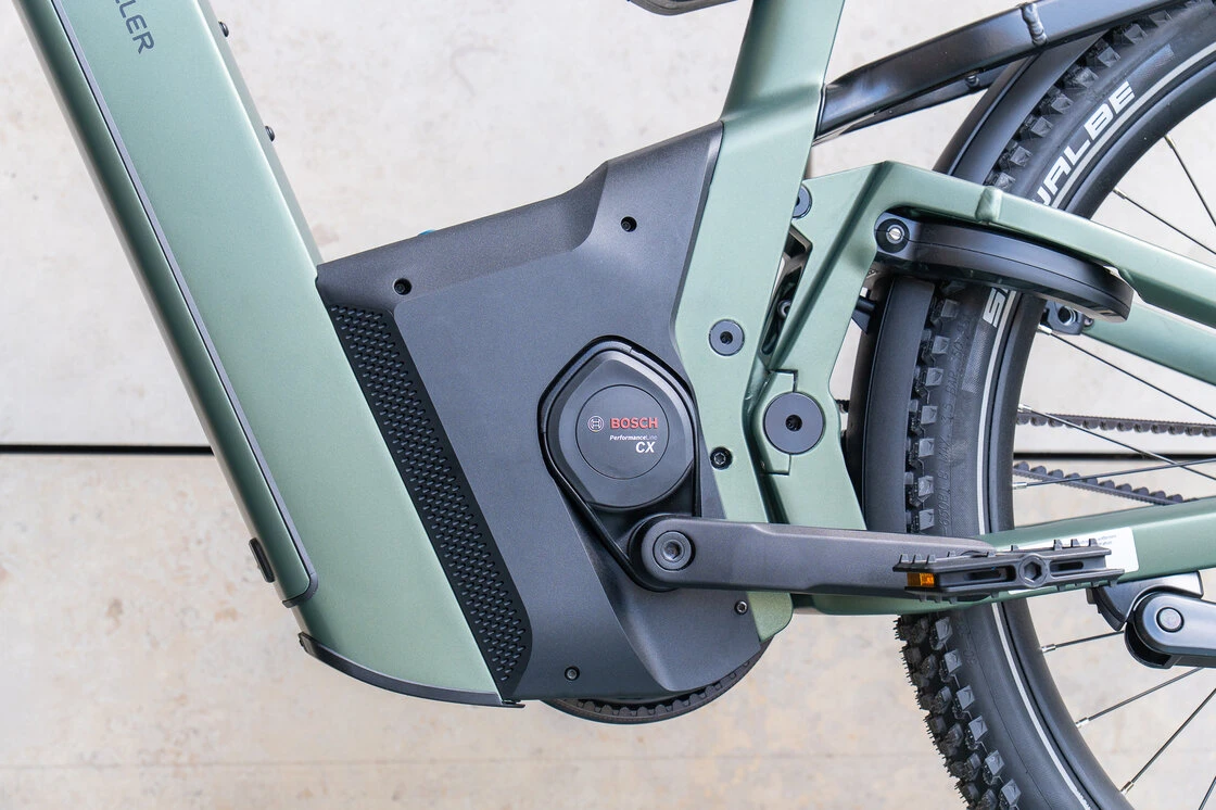 Rower elektryczny na pasku Riese & Muller Superdelite 5 GT DualBattery 1200Wh Rohloff Męski Moss