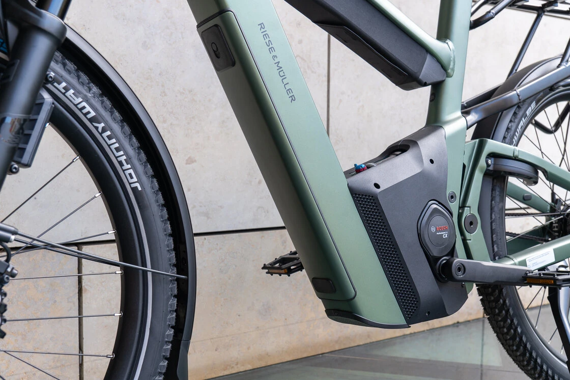 Rower elektryczny na pasku Riese & Muller Superdelite 5 GT DualBattery 1200Wh Rohloff Męski Moss
