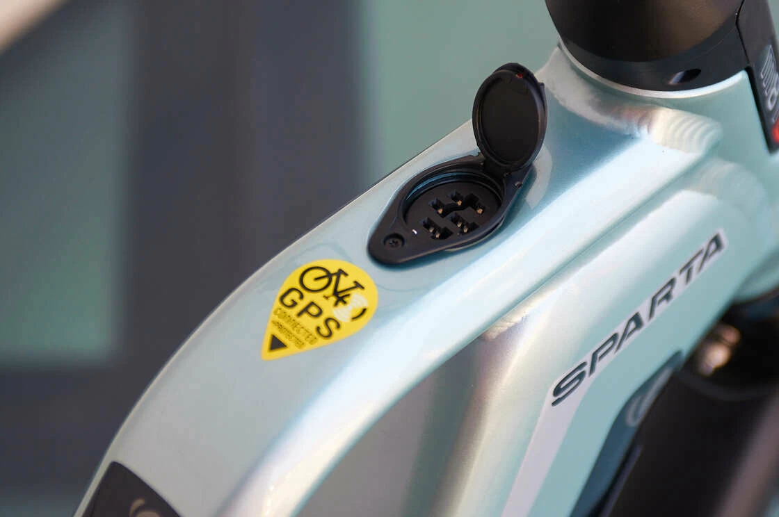 Rower elektryczny na pasku Sparta D-Burst M8TB Smart Alfine 8 GPS Unisex Srebrno-zielony 53