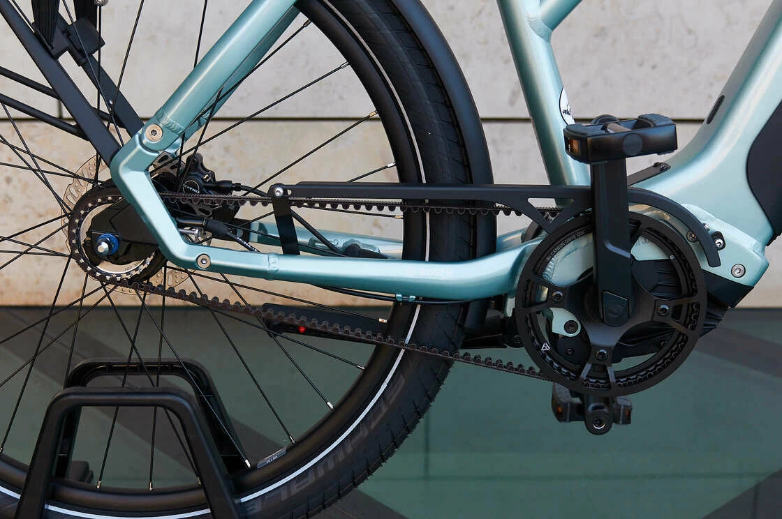 Rower elektryczny na pasku Sparta D-Burst METB Smart Speed Enviolo 625Wh Unisex SilverGreen Metalik