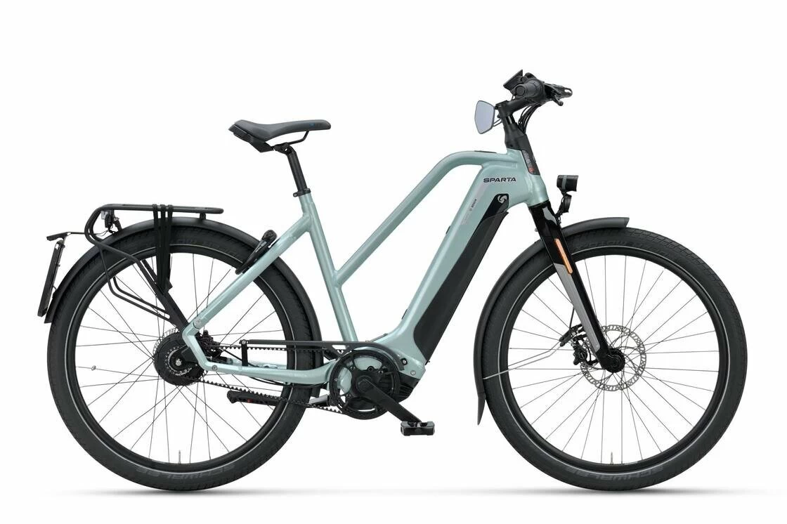 Rower elektryczny na pasku Sparta D-Burst METB Smart Speed Enviolo 625Wh Unisex SilverGreen Metalik